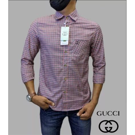 kemeja gucci pria original